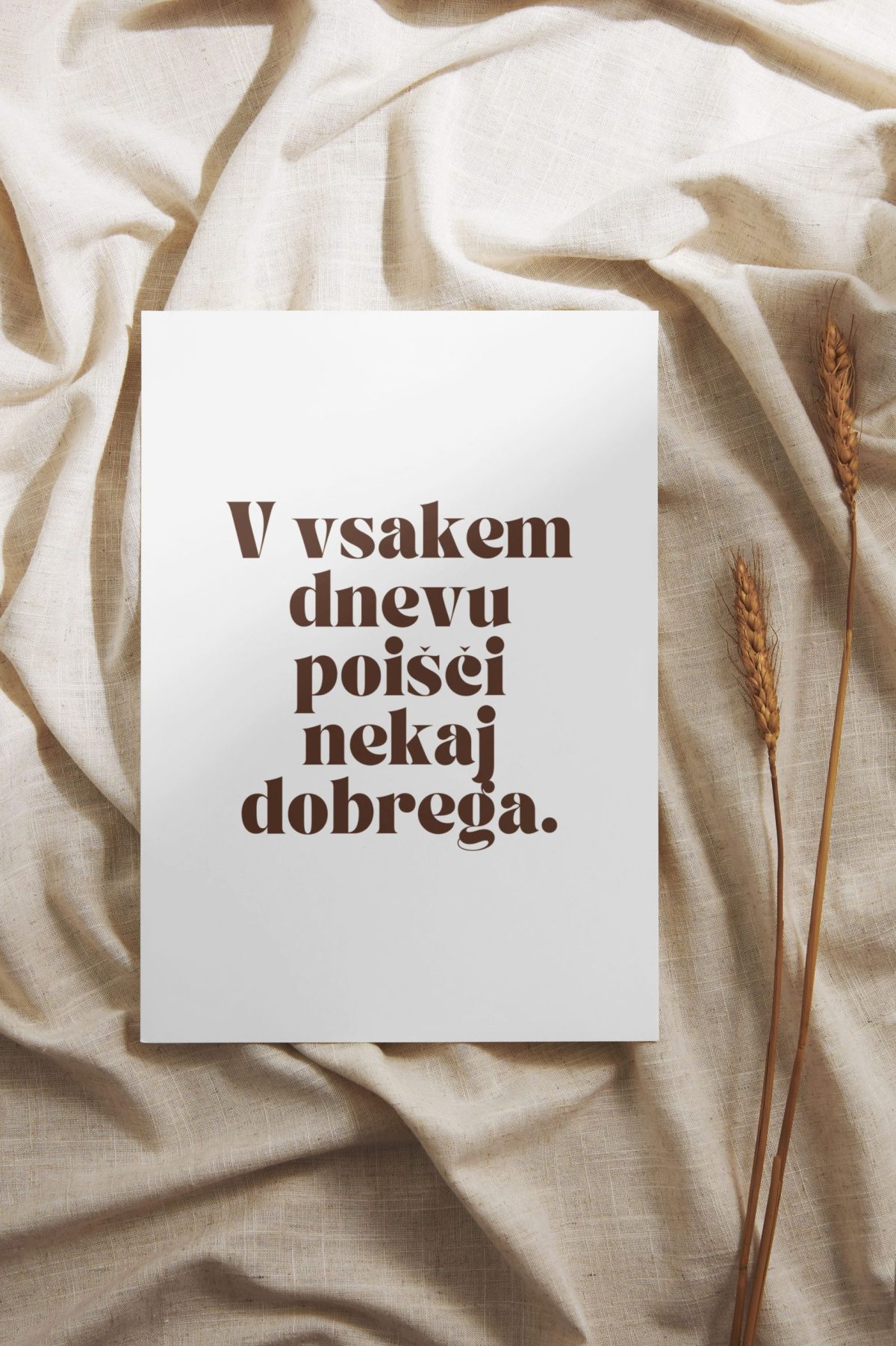 Grafika v okvirju za dom - pozitivne misli #19